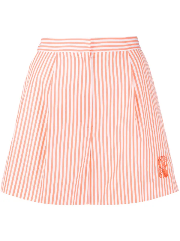 high waisted striped shorts