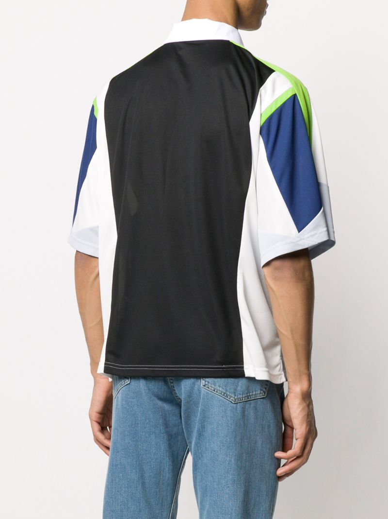 KOCHÉ COLOUR BLOCK POLO SHIRT 