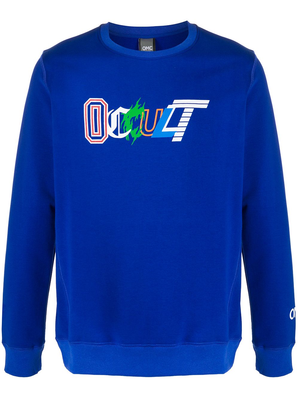 Omc 'occult' Print Sweatshirt In Blue