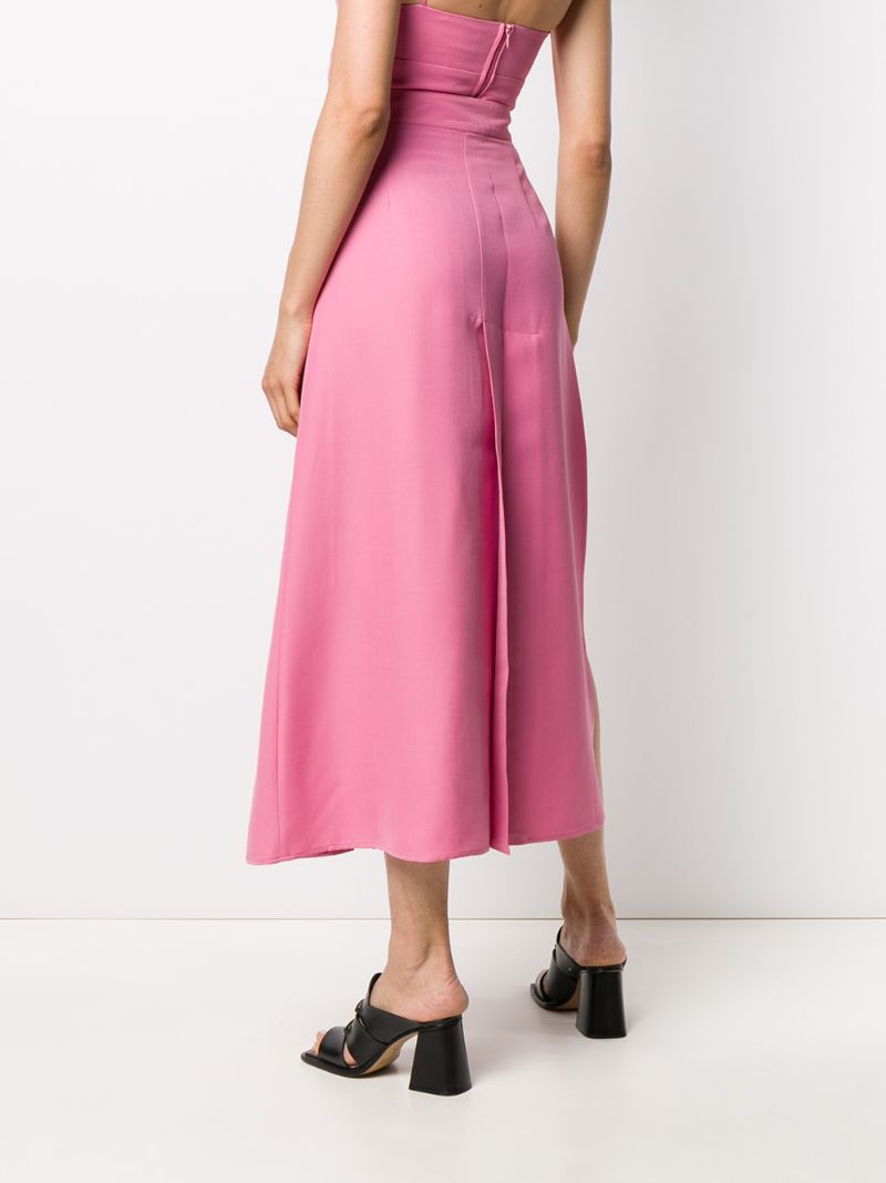 Shop Seen Users Pleated Maxi Skirt In Pink