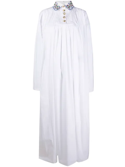 Seen Users capelet maxi dress
