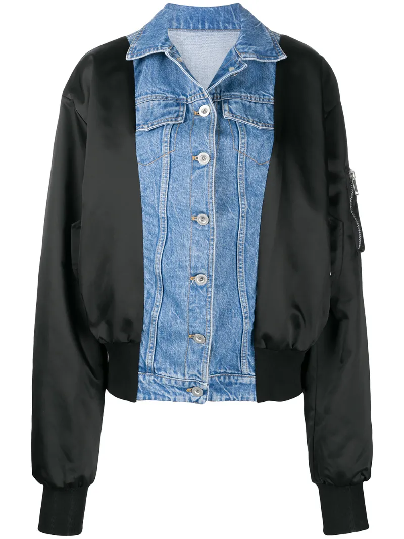Ben Taverniti Unravel Project Unravel Project Hybrid Denim Bomber