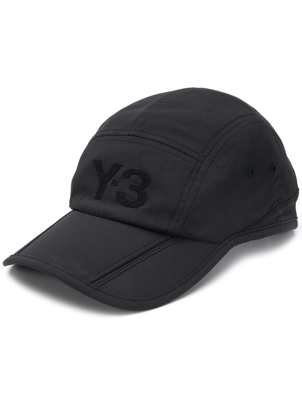 Y-3 Logo Embroidered Adjustable Baseball Cap In 黑色