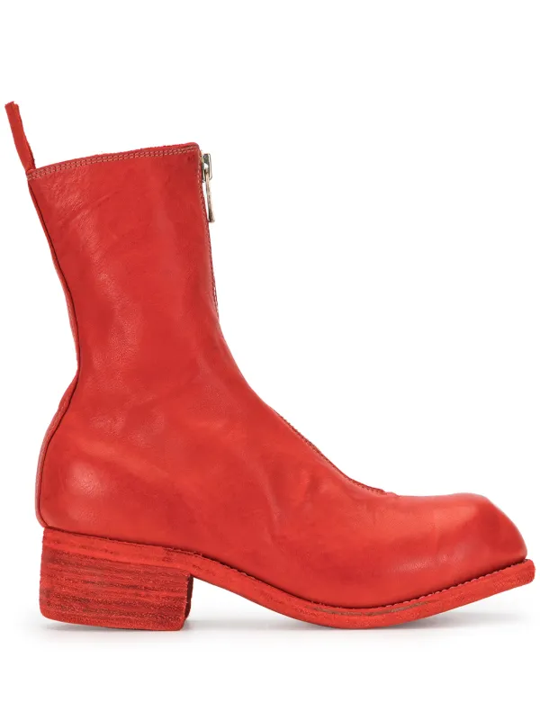 guidi red boots