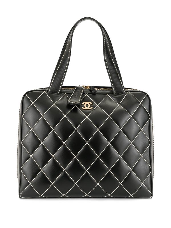 chanel quilted tote