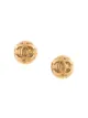 Image 1 of Chanel Pre-Owned 1996s CC logo button earrings