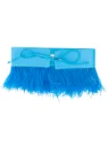 The Attico feather embellished belt - Blue