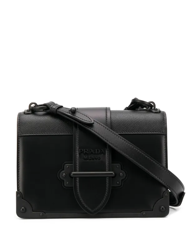 prada cahier black and white