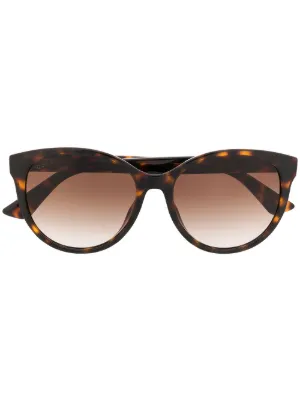 Prada Eyewear トータスシェル キャットアイ サングラス | ブラウン