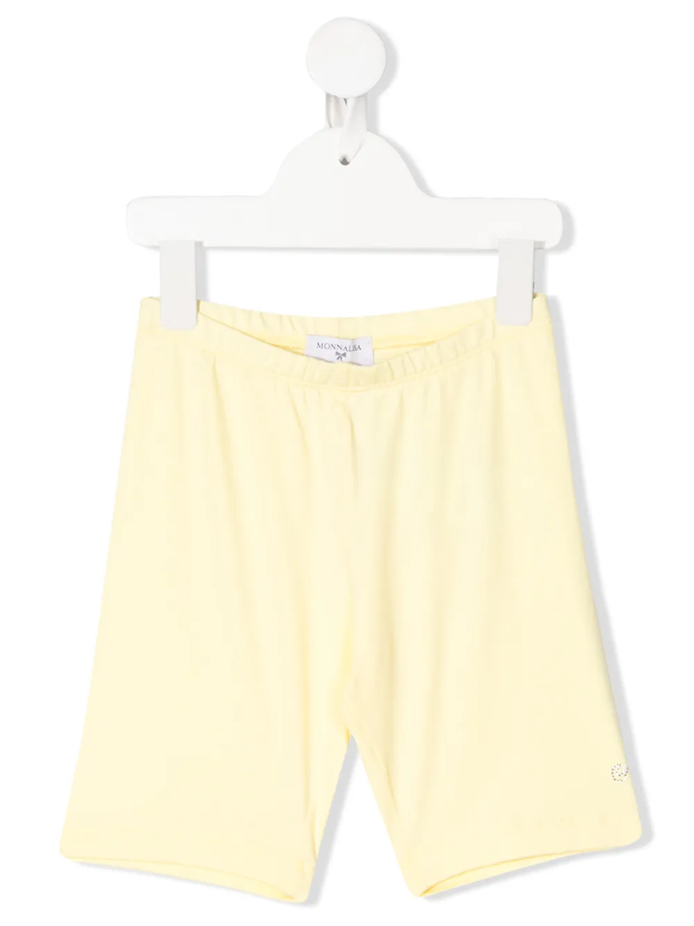 Monnalisa Kids' Elasticated Long Shorts In Yellow