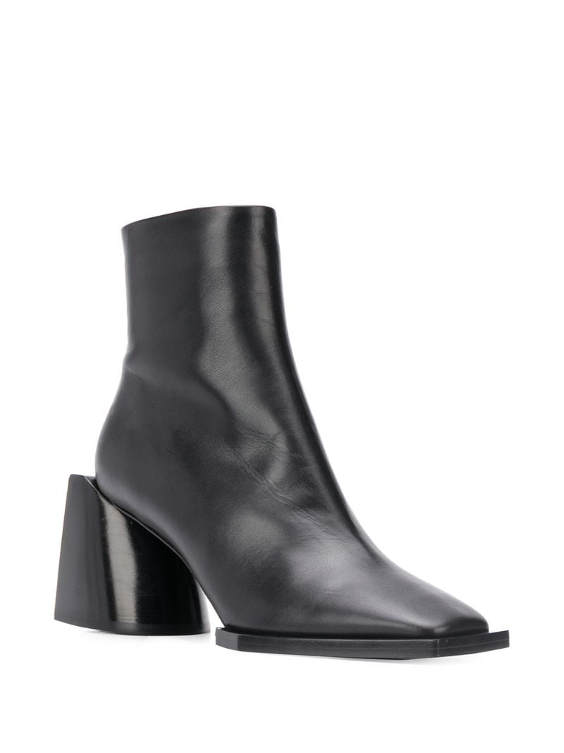 Shop N°21 Square Toe Ankle Boots In Black