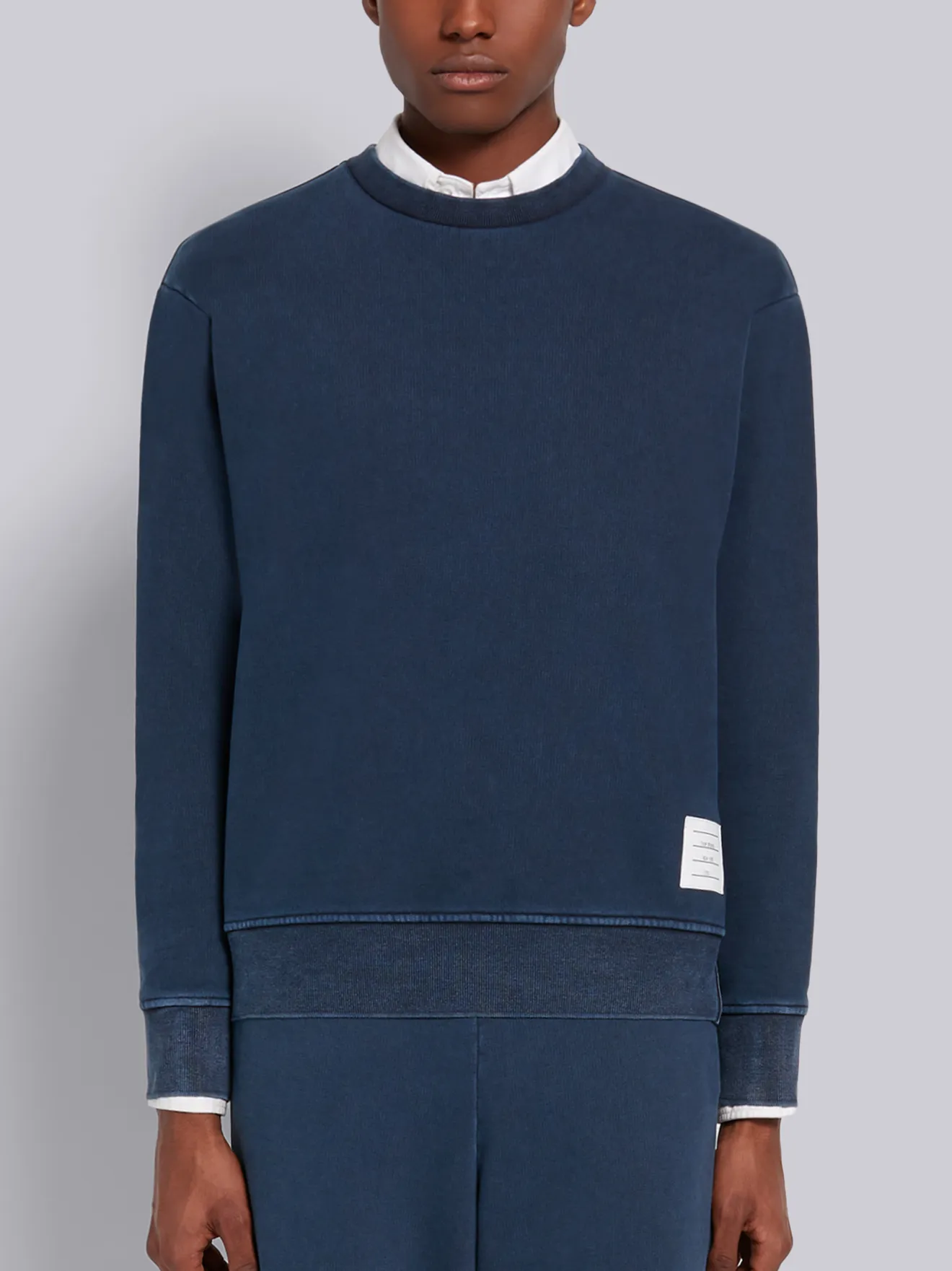 Garment dyed loopback sweatshirt Clearance