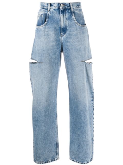 Maison Margiela jeans holgados con detalle de aberturas