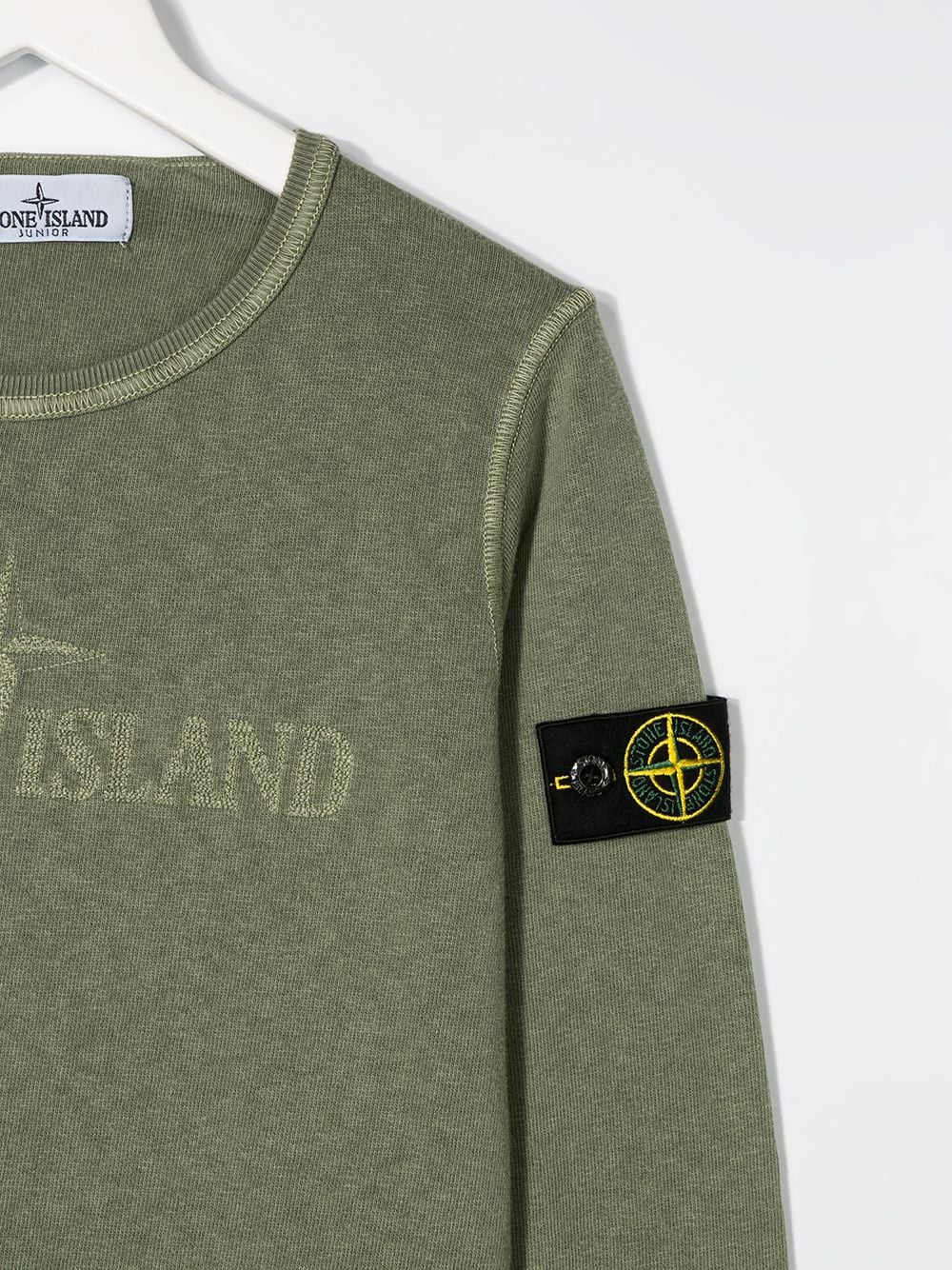 фото Stone island junior толстовка с логотипом