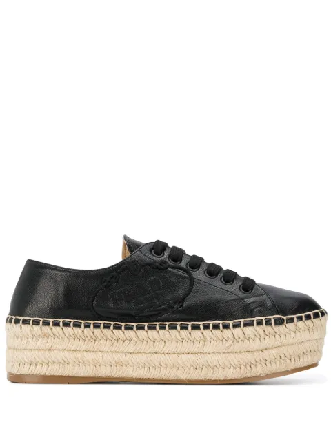 prada black espadrilles