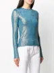 Andamane metallic sheen top
