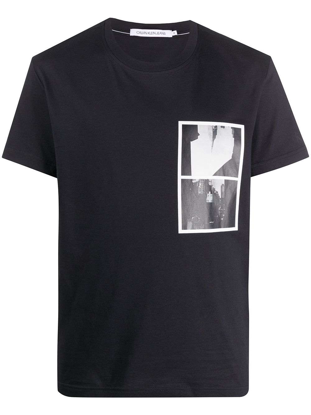Calvin Klein Jeans Est.1978 Photographic Print T-shirt In Black