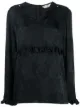 الصورة 1 من Valentino Pre-Owned بلوزة بكشكشة وjتطريز زهور