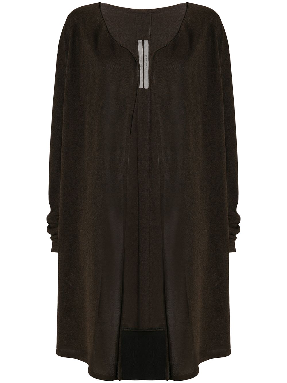 RICK OWENS OPEN FRONT CARDIGAN