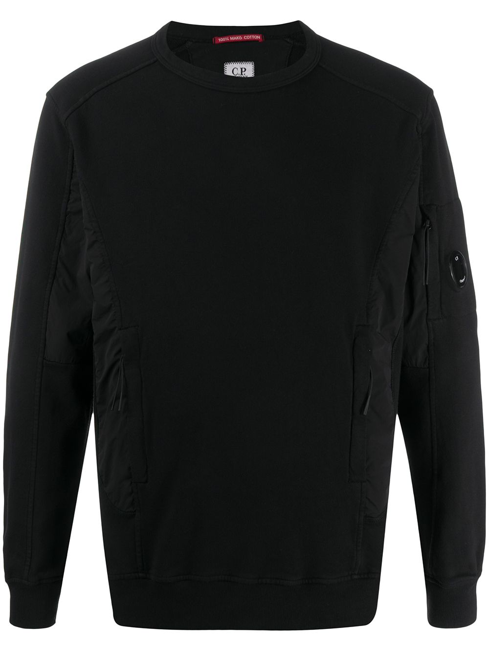 C.p. Company Panelled Sweatshirt In Schwarz