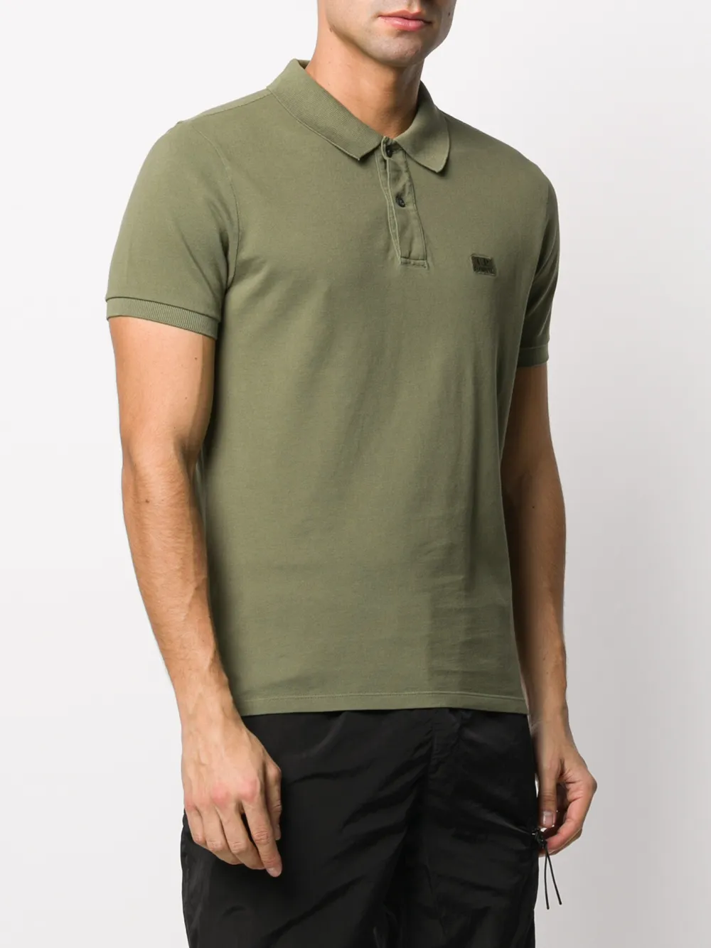 фото C.p. company logo polo shirt