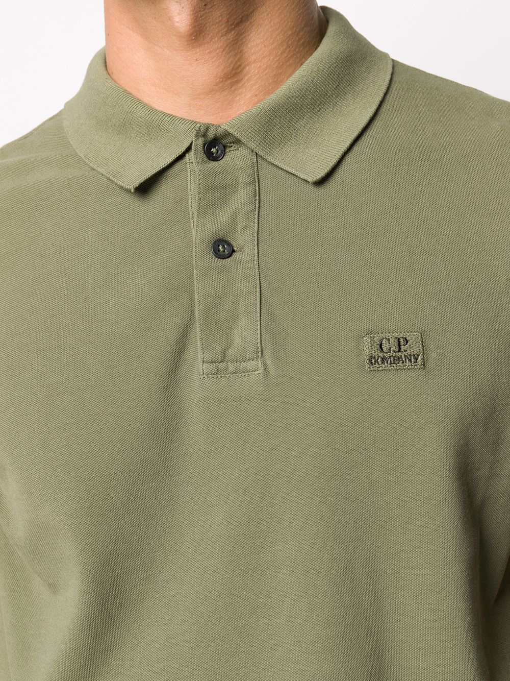 фото C.p. company logo polo shirt