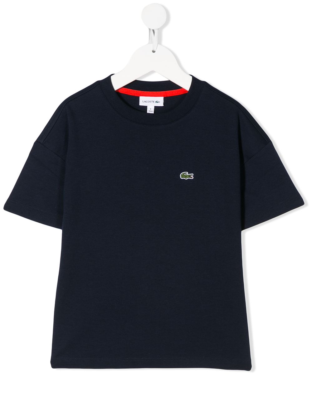 Lacoste Kids' Logo Embroidered T-shirt In Blue