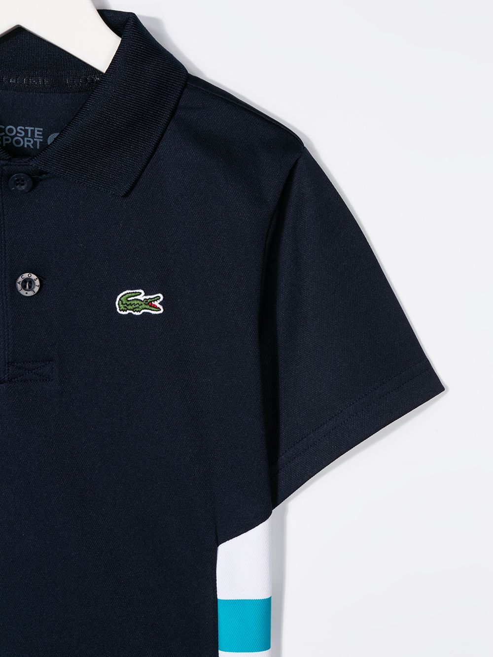 фото Lacoste kids logo colour-block polo shirt