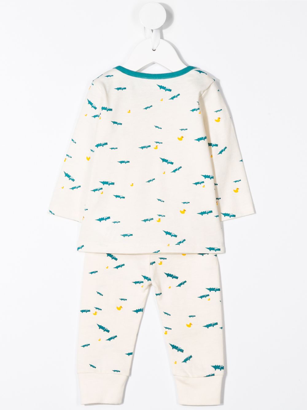 фото Lacoste kids crocodile-print babygrow set