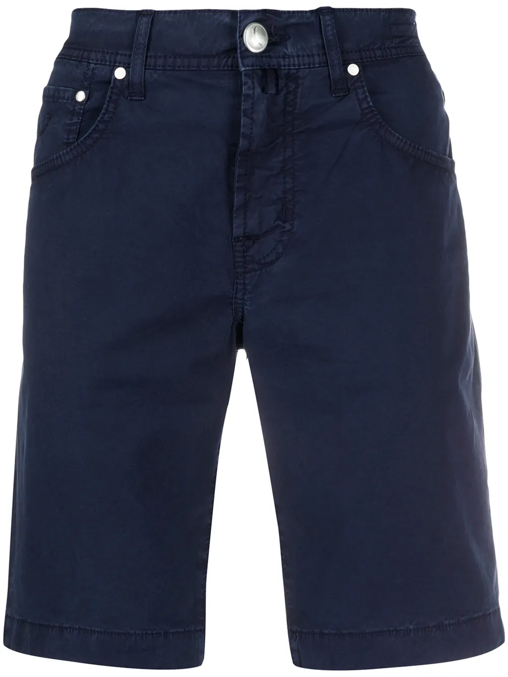 Jacob Cohen Straight-leg Chino Shorts In Blue