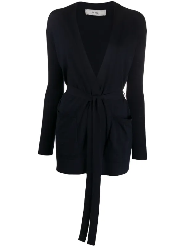 fitted waist cardigan