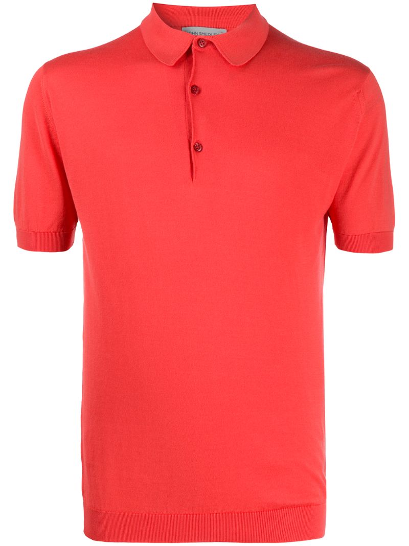 Shop John Smedley Slim-fit Polo Shirt In Red