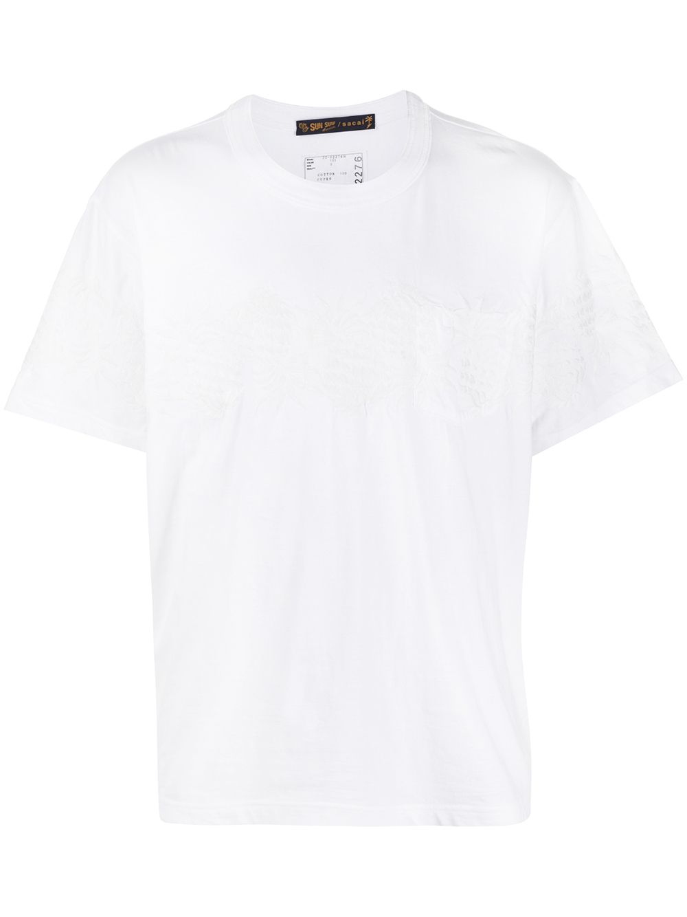 Sacai T-shirt Mit Ananas-print In White