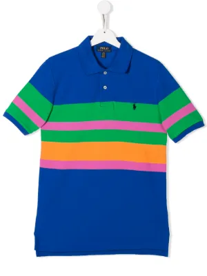 Ralph Lauren Kids قميص بولو بشرائط