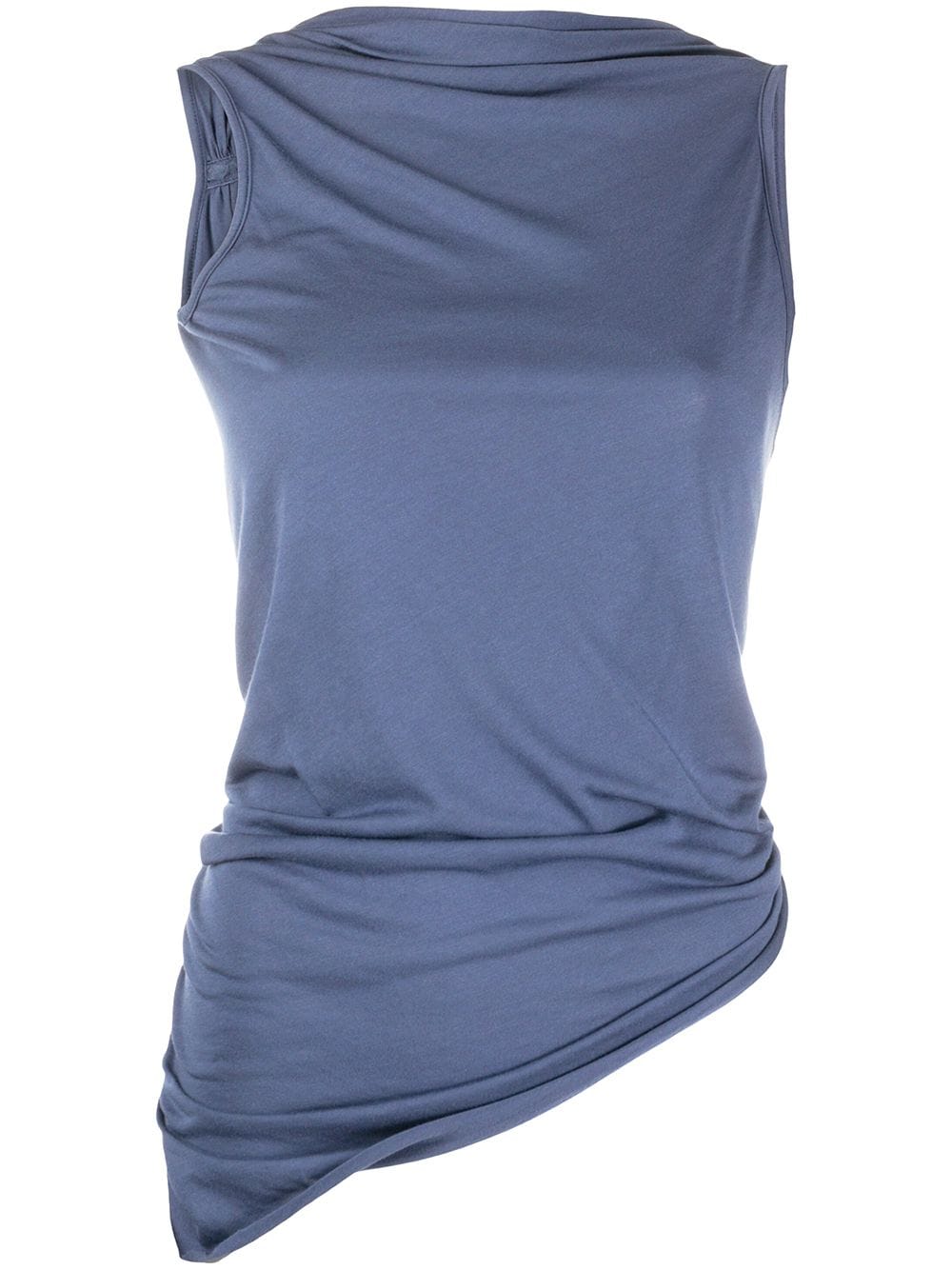 Rick Owens Tecuatl Twist Back Top In Blue