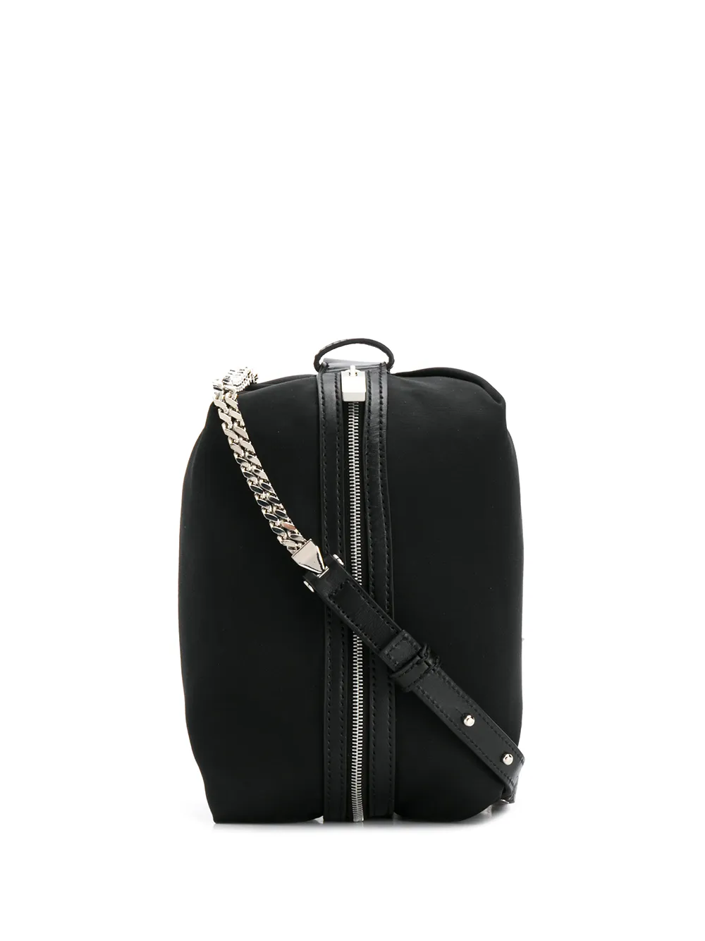 chain strap zipped tote bag