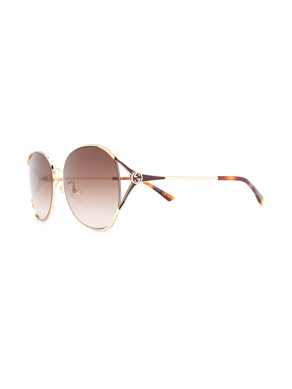 фото Gucci eyewear солнцезащитные очки в круглой оправе