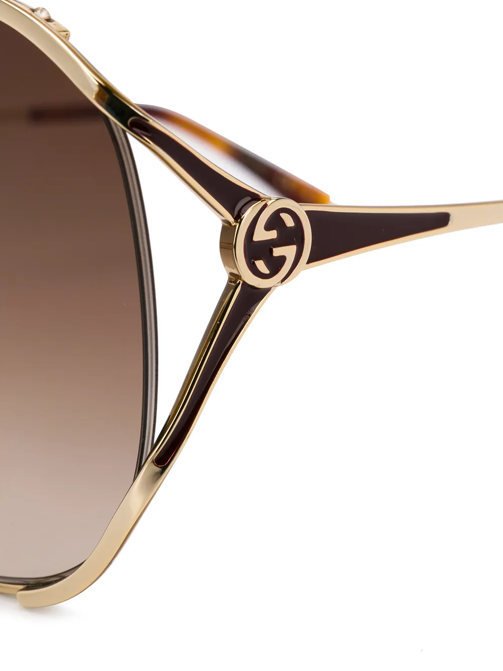 фото Gucci eyewear солнцезащитные очки в круглой оправе