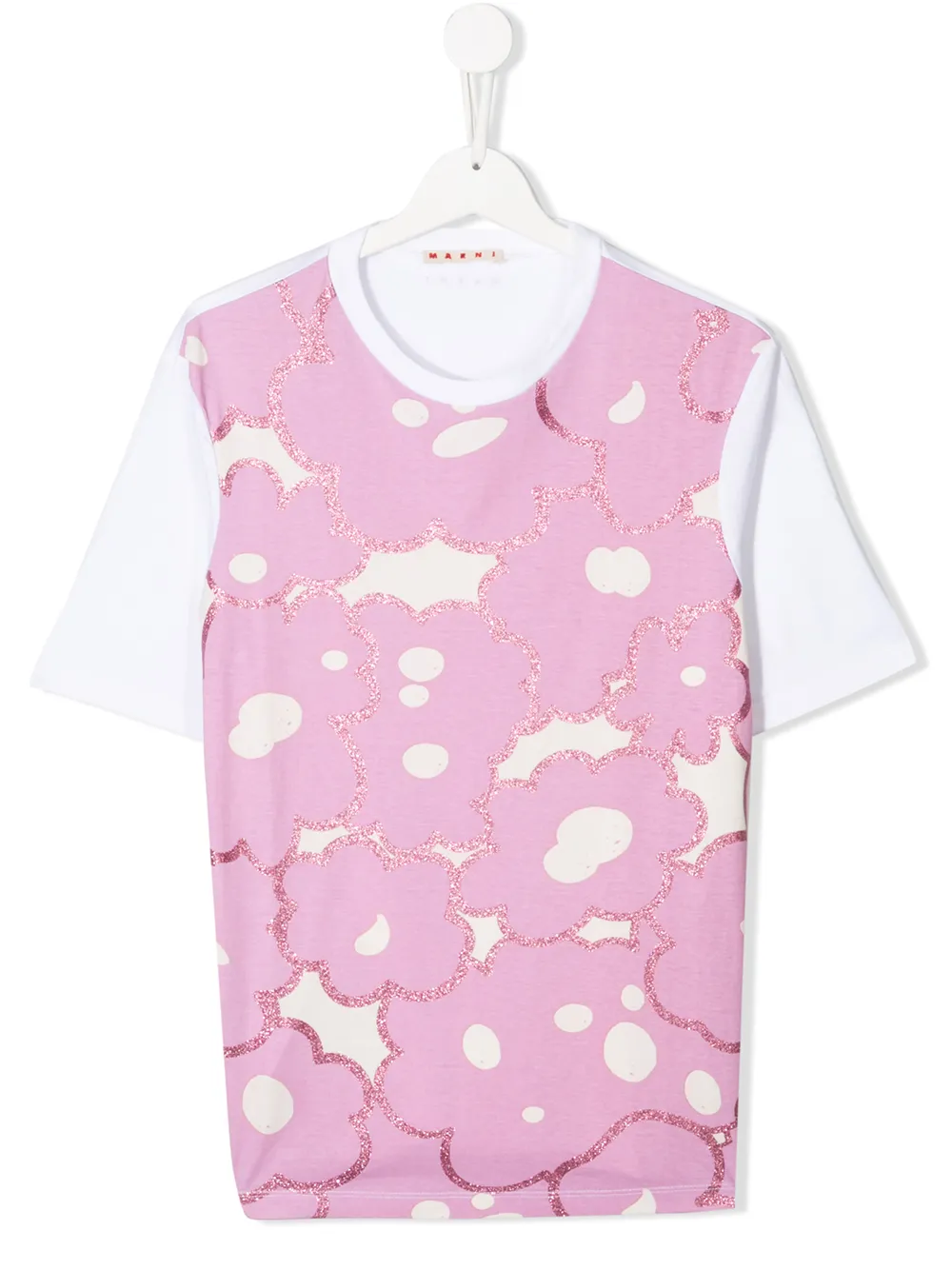 Marni Kids футболка с цветочным принтом Marni Kids футболка с цветочным принтом