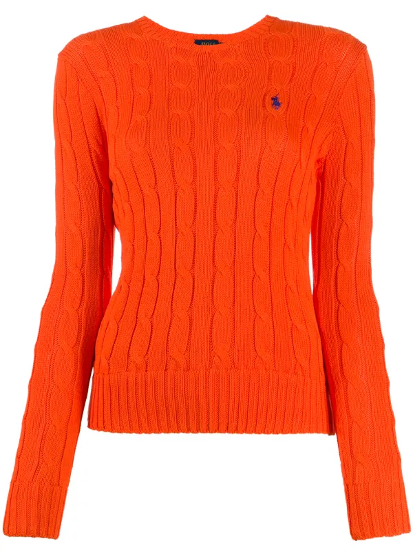 red ralph lauren cable knit jumper