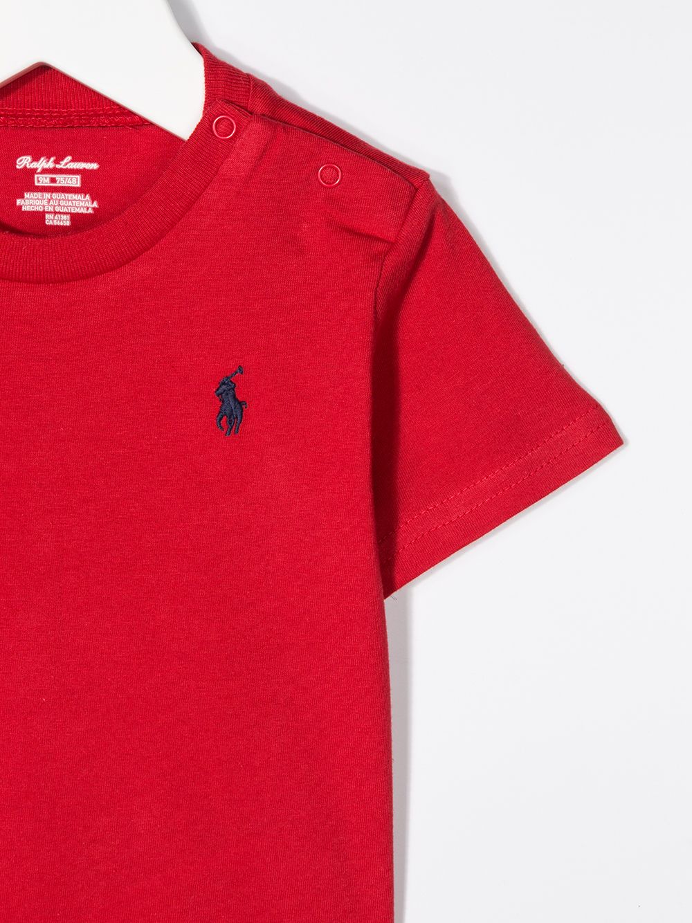 фото Ralph lauren kids футболка с вышитым логотипом и круглым вырезом