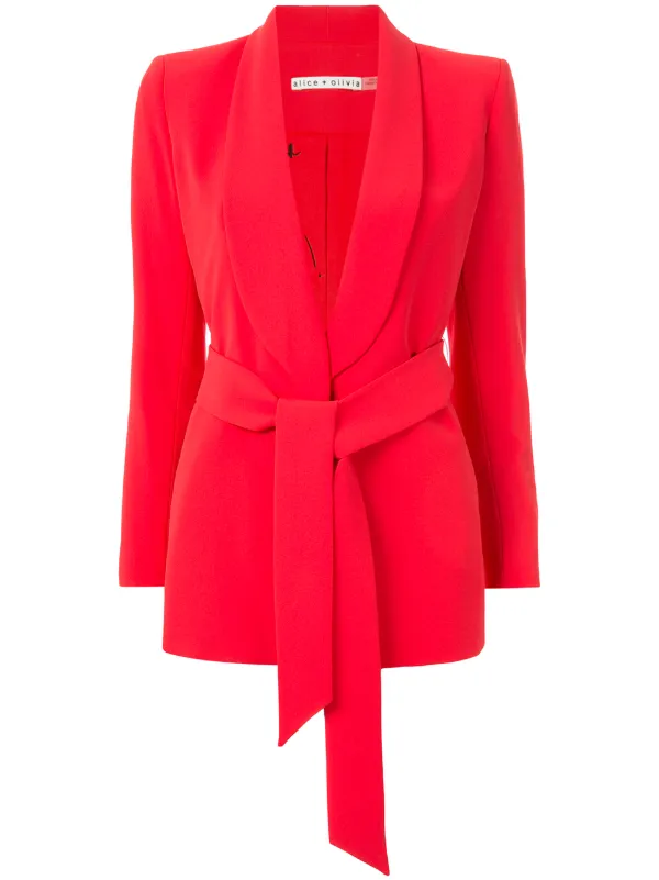 alice and olivia red suit