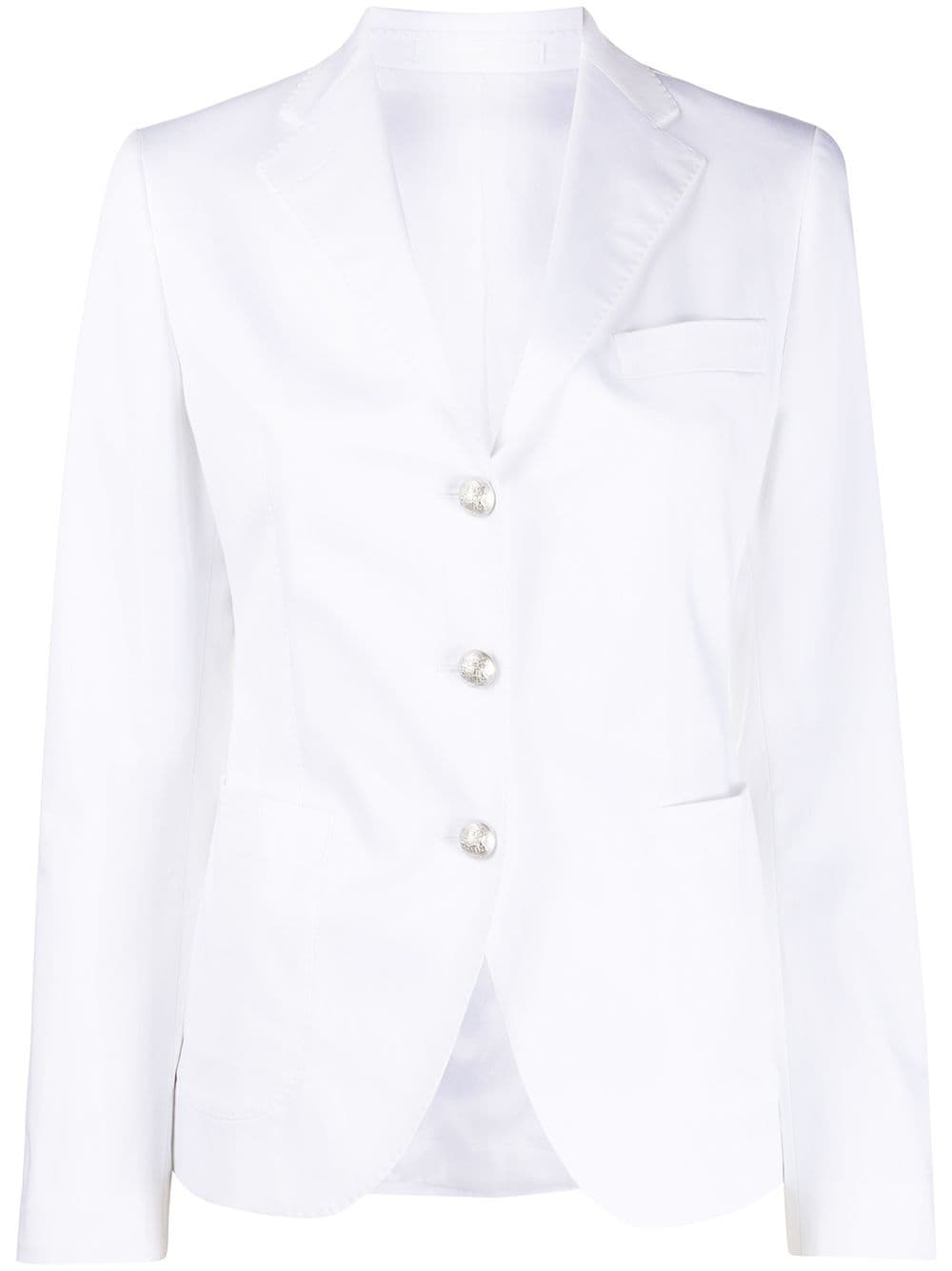 Tagliatore Single Breasted Blazer In White