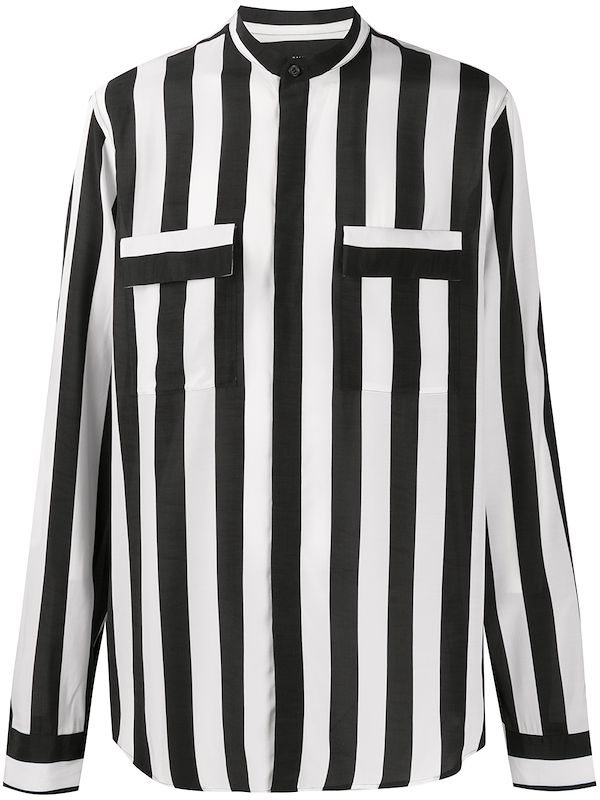 balmain striped shirt