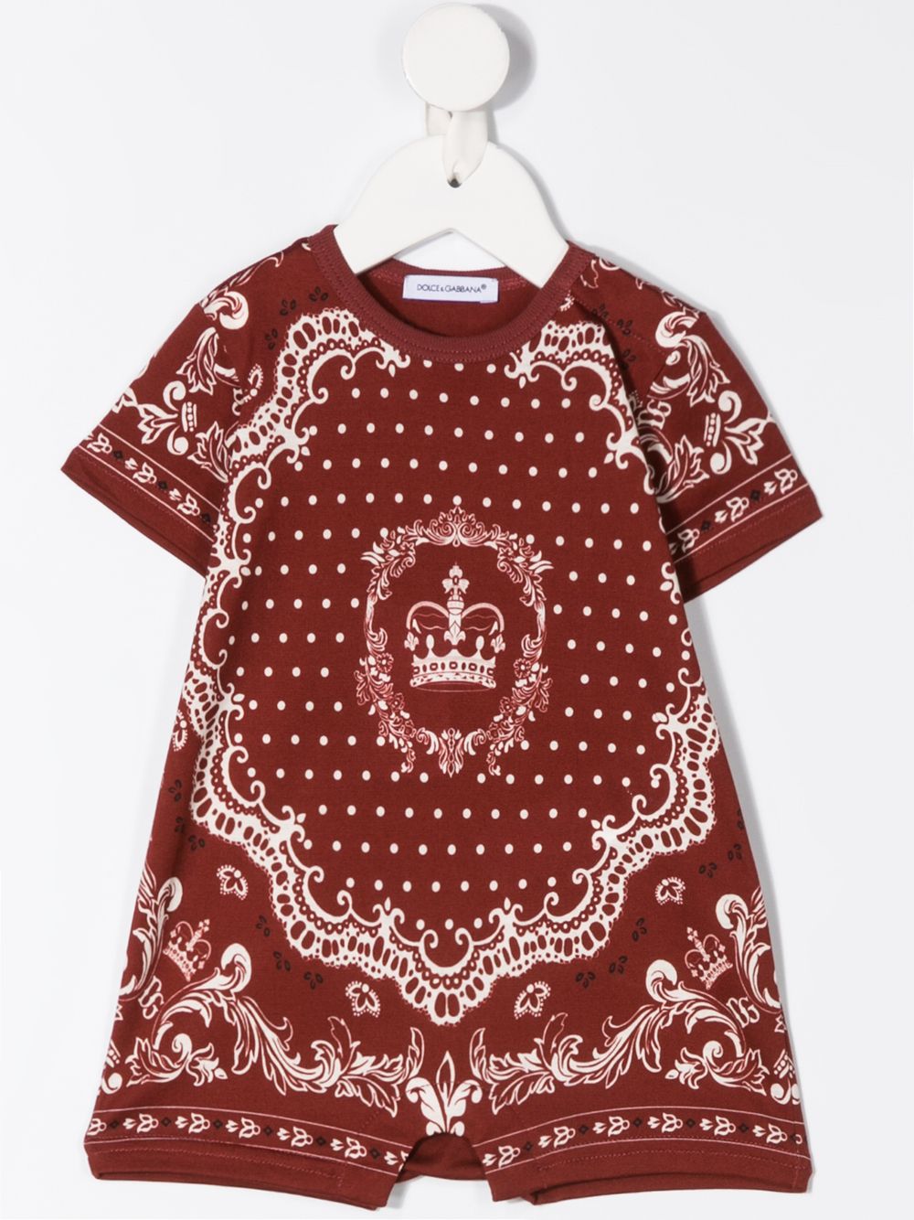 фото Dolce & gabbana kids комплект из комбинезона и кепки с принтом