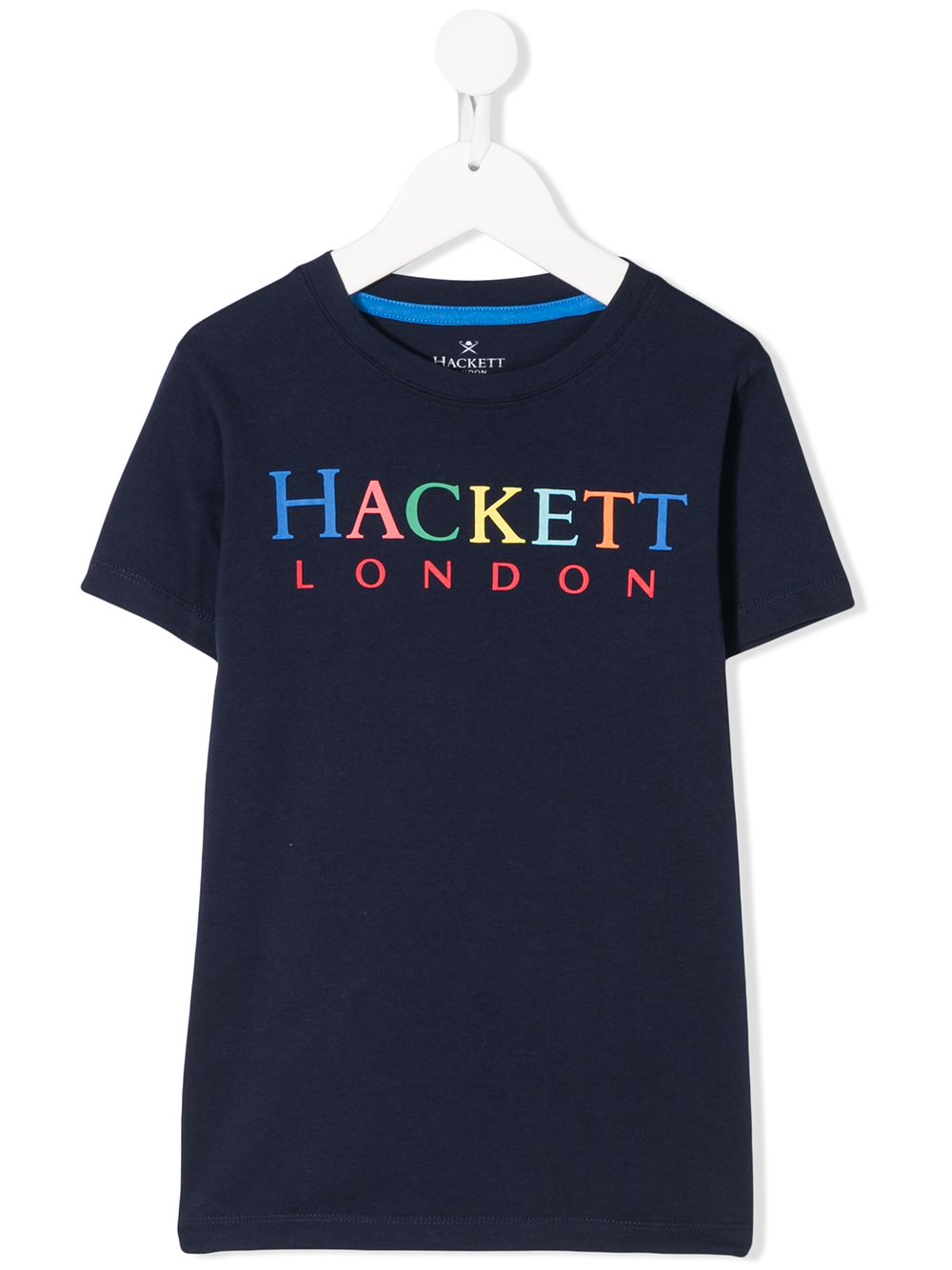 Hackett Kids' Logo Print T-shirt In 蓝色