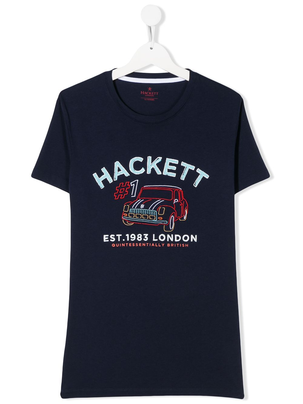 фото Hackett kids teen logo print t-shirt