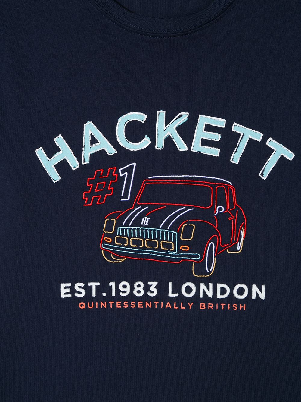 фото Hackett kids teen logo print t-shirt