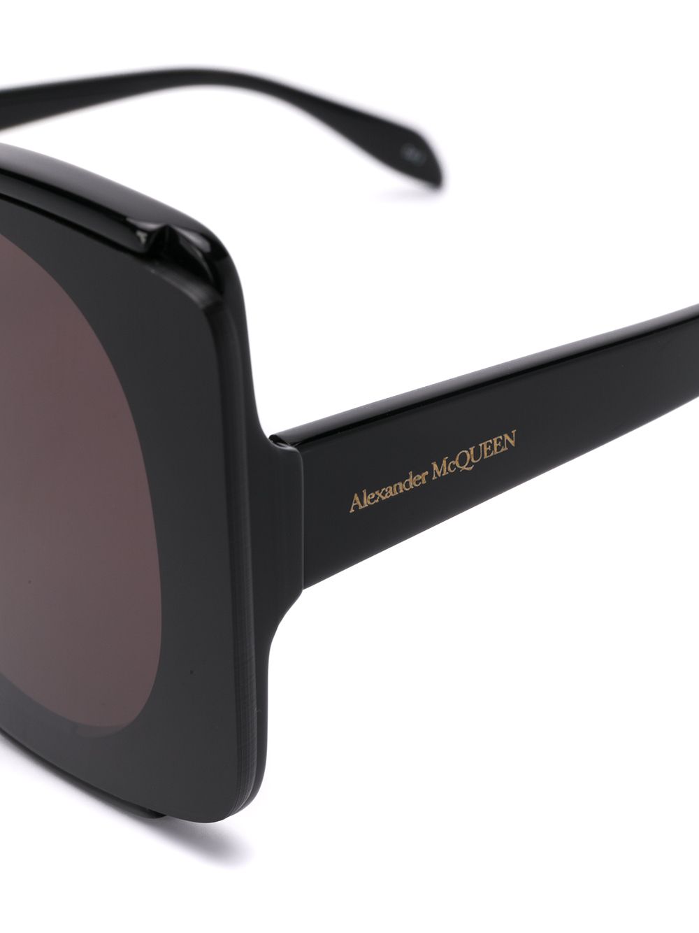 фото Alexander mcqueen eyewear массивные солнцезащитные очки в круглой оправе