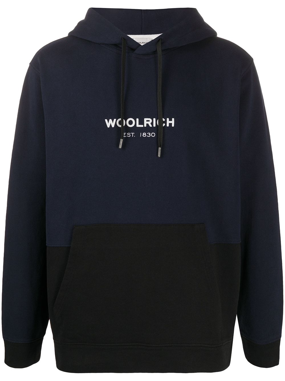 фото Woolrich two-tone logo hoodie